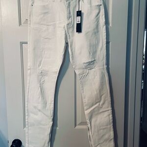 Men’s white Skinny Fashion Nova jeans